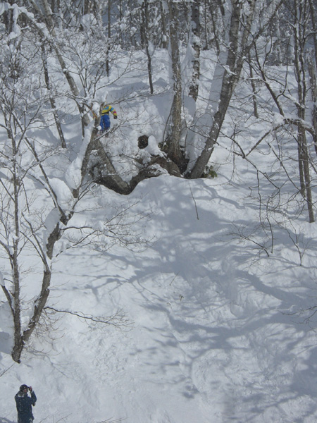 Charlie dropin cliff